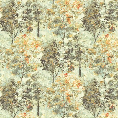 Kasmir Four Oaks Tarragon in 1464 Green Polyester
 Fire Rated Fabric Medium Duty CA 117  NFPA 260  Leaves and Trees   Fabric
